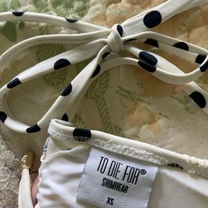 To die for polka dot swimsuit!